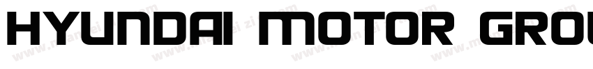 HYUNDAI MOTOR GROUP字体转换